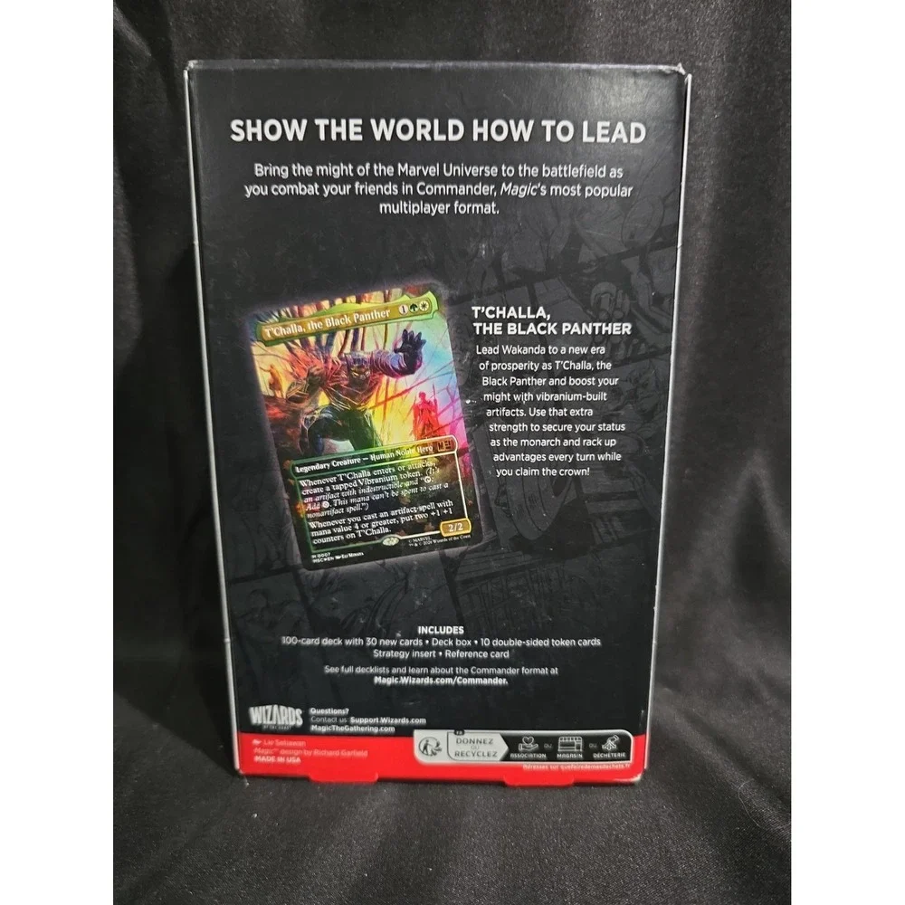 Magic The Gathering Marvel Super Heroes Wakanda Forever Commander Deck 2025 NEW